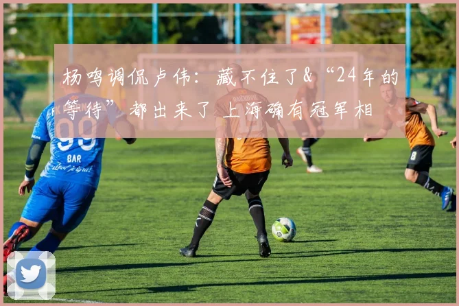 杨鸣调侃卢伟：藏不住了&“24年的等待”都出来了 上海确有冠军相